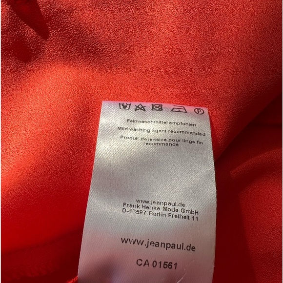 Jean Paul Berlin crop Blazer, size 10-orange - Picture 5 of 6